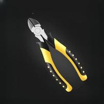 6 colių vielos replės Aštrios didelės angos nuplėšimo replės Pramoninės klasės darbą taupančios buitinės elektriko replės 6 inch bevel pliers black