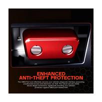 Obd2 Port Lock - Ultimate Anti-Theft Security Solution red