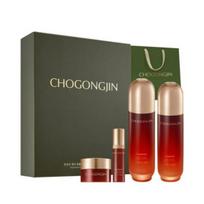 CHOGONGJIN Sosaeng Elasticity Care Essential 2-Step Set – Jin Toner 150ml + Jin Emulsion 120ml (with Essence 8ml + Cream 9ml) 150ml+120ml+trial gift