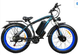 Electric bicycle 2026 new BLJ DP-26022000W dual motor, 48V 23AH battery, hydraulic brake, aluminum alloy frame, ultra long range 2000W (dual motor) 48V 23AH mėlyna