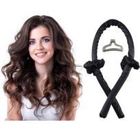 Heatless Curling Ribbon No Heat Hair Curler Silk Hair Rollers Designed For Overnight Waves Headband Styling Tool For Women black