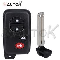 Car Key Shell Smart Key Case For Toyota Camry Prius Rav4 Avalon Corolla Land Cruiser Venza Car Key Case Fob 2/3/4 Buttons gray