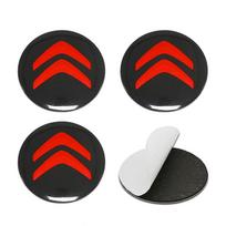 CITROËN 56mm Ratlankių Centriniai Lipdukai 3D Lydinio Logotipo Emblema Ženklelis Stebulės Decal C3 C4 C5 C6 Berlingo Picasso (4 vnt. rinkinys) red