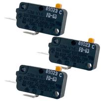 Microwave Oven Door Switches 16A 125/250V 2 Pin Normally Open Microswitch For Microwave Ovens Enduring 1 black