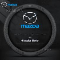 38CM Anglies Pluošto Odos Vairo Dangtelis Mazda 2 3 CX5 CX30 CX8 CX3 Mazda2 6 5 CX9 BT50 Automobilio Aksesuarai black