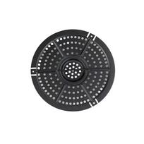 Non-Stick Air Fryer Mat Square Air Fryer Grill Plates  Air Fryer Accessories B-16x16cm black