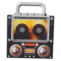Retro muzikiniai šaldytuvo magnetukai su grotuvu Rinkinys 256G Retro kasetės šaldytuvo magnetukas NFC muzikos grotuvas Šaunios dovanos gray