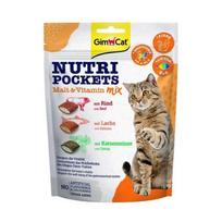 GimCat skanėstai katėms - Nutri Pockets Malt&Multivitamin mix, 150 g