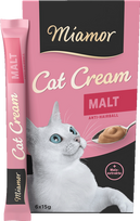 Miamor skanėstai katėms - salyklo ekstrakto kremas, 6*15 g, Miamor Malt Cream