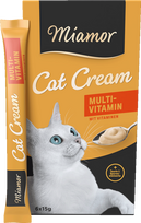 Miamor skanėstai katėms - kremas su vitaminais, 6*15 g, Miamor Multi-Vitamin Cream