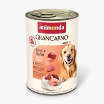 Animonda GranCarno Adult Beef + Chicken: konservai šunims su šviežia jautiena ir vištiena, 400 g