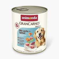 Animonda GranCarno Adult: konservai šunims su lašiša, praturtinta špinatais, 800 g