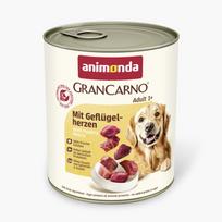 Animonda GranCarno Adult Poultry Hearts: konservai suaugusiems šunims su paukštienos širdelėmis, 800 g