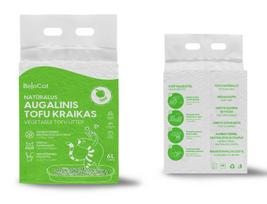 Kraikas katėms TOFU BeloCat, obuolių kvapo, 6 l (2,5 kg), 2 mm granulės