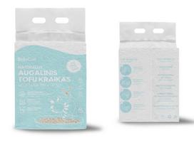 Kraikas katėms TOFU BeloCat, ledų kvapo, 6 l (2,5 kg), 2 mm granulės