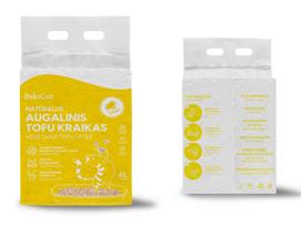 Kraikas katėms TOFU BeloCat, citrinų kvapo, 6 l (2,5 kg), 2 mm granulės