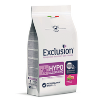 Exclusion Hypoallergenic sausas šunų maistas su kiauliena ir žirneliais M/L 12 kg
