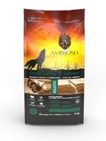 Ambrosia Senior begrūdis su kalakutiena ir šviežia lašiša sausas maistas vyresnio amžiaus šunims, Turkey & Fresh Salmon Senior & Sterilised 2 kg