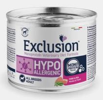 Exclusion Hypoallergenic konservai šunims su kiauliena ir žirniais 200 g