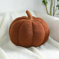Pliušinė moliūgo pagalvė - Helovino dovana vaikams ir sofos atlošas 22CM brown