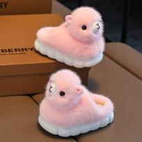 Madingos Kawaii naujos baltos pūkuotos alpakos šlepetės vaikams žiemos namų batai kailinės šlepetės mažiems vaikams šiltos kailinės šlepetės paaugliams gyvūnų šlepetės CN34-35 inner 21.5cm gray