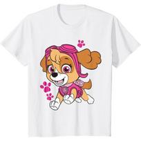 PAW Patrol Skye Leaping Girl's T-Shirt S balta