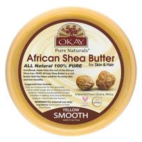 Okay Pure Naturals, African Shea Body Butter, For Skin and Hair, 7.5 oz (212 g) brown