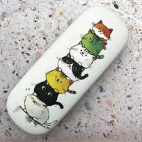 Unisex Portable Eyeglasses Case Large Capacity Reading Eyeglasses Box Accessories for Students Reading Eyeglasses Box white