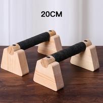 Wooden Push Up Handles Parallettes Bars Workout Equipment Non Slip Grips for Strength Calisthenics Household Fitness Man Woman black