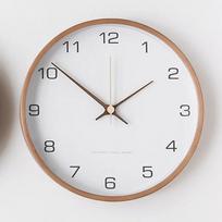 Modernus Nordic solidaus medžio sieninis laikrodis Namų dekoracija Svetainė Miegamasis Silent Clock Namų mada Paprastas kūrybiškas sieninis laikrodis 25cm (10 inch) pilka