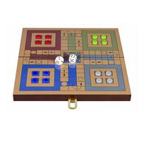 Promotional Indian Handmade Big Size Ludo Board Games to Print for Kids and Adults Ludo Game