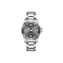 Longines Concas Diving Series Automatic Mechanical Movement Date Display Watch 41mm Gray Dial Stainless Steel And Ceramic Case L3.781.4.76.6 Regular Watch Box,Gray Dial gray