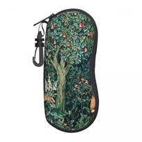 Fox And Hares By William Morris Shell Glasses Case Unisex Travel Floral Textile Pattern Eyeglasses Case Sunglasses Protector Box One Size gray