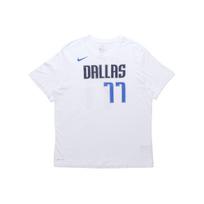 Nike Luka Doncic #77 Dallas Mavericks NBA Short Sleeve T-Shirt Men Tops White BQ1525-109 S white