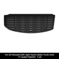 Eco-Friendly TPE Floor Mats for 2020-2026 Hyundai Palisade - All-Weather Protection 20-24 Model Hyundai Palisade Fuel/North America black