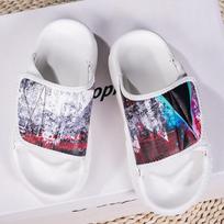 Slippers summer non-slip deodorant soft sole outdoor sports youth beach sandals 44-45 black