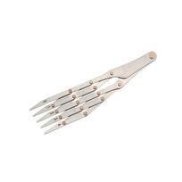 Equally Spacing Sewing Gauge Quick Mark 5/7/11 Teeth Expanding Sewing Gauge Stainless Steel Auxiliary Tool Space Divider white