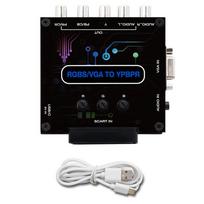 RGBS VGA SCART į YPBPR konverterio adapteris PS1 Fat/PS2 Fat/Dreamcast/Wii/64