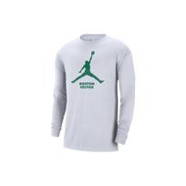 Jordan NBA Boston Celtics Big Logo Print Casual Long Sleeve T-Shirt Men Tops White FN1253-100 XXL white