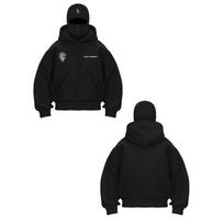 Y2K Style Hooded Sweatshirt with Double Layered Hat and Cartoon Printed Zipper for Winter Casual Wear, Y2K Fashionable Zipper Hooded Sweatshirt S juoda