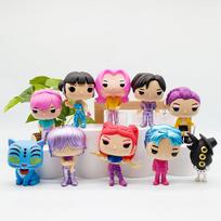 Kpop Demonų Medžiotojai Huntrix Figūrėlių Rinkinys - Kolekciniai Žaislai Derpy Tiger Rumi Mira Zoey Sussy Figūrėlės Ornamentai Gerbėjams beige
