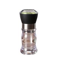 Salt And Pepper Mill Manual Food Grinders Spice Jar Containers Kitchen Gadgets Spice Bottles Glass Household Cooking Tool black
