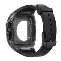 Modification Kit Strap for Apple Watch Series 11/10 46mm 42mm/Ultra 3 2 49mm Case+TPU Bracelet iWatch 9 8 7 6 SE 44mm 45mm 41mm Series 11-10 42mm black