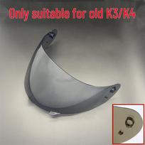 K3 K4 Full Face Helmet Visor: Electroplated Mirror Accessory for Day and Night Old K3 - Light Black gray