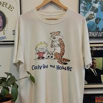 90s Calvin And Hobbes Promo Classic T-Shirt White XL S gray