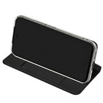 Xiaomi 17T Pro Serijos Skin Pro dėklas su kortelių laikikliu ir stovu Dux Ducis Juodas