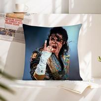 Michael Jackson pagalvės užvalkalas Kvadratinės pagalvės užvalkalas Miegamojo, sofos, svetainės dekoravimas Atsitiktinis pagalvės užvalkalas 16x16Inch