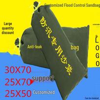 Durable Canvas Sandbags: Firefighting & Flood Prevention, Fill with Sand, Expandable & Waterproof Non-fading Silicone 25*50 black