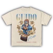 Guido Mista JoJo's Bizarre Adventure T-Shirt Men Women Anime Graphic Cotton Short Sleeve Tee S įvairiaspalvis