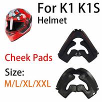 Cheek Pads for AGV K1 K1S Replacement Motorcycle Helmet Accessories Almohadillas Mejillas Pièce Détachée black
